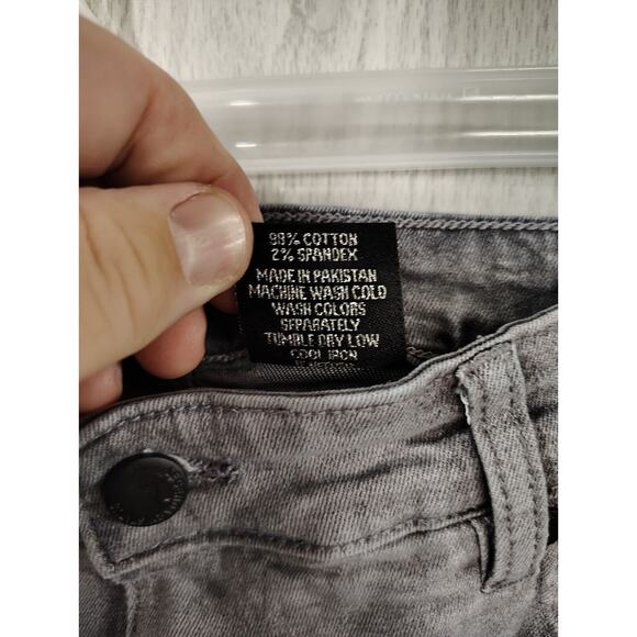 Legendary Status Women's Denim Jeans Size 20 Charcoal Boot cut Zig Zag Sides - Picture 9 of 12